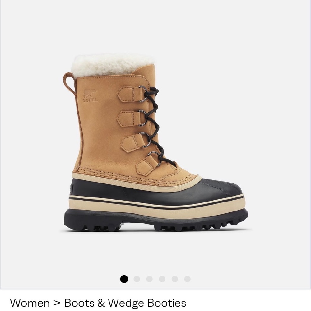 NWOT Sorel Women's CARIBOU™ Women's Waterproof Boot Tan Buff Color